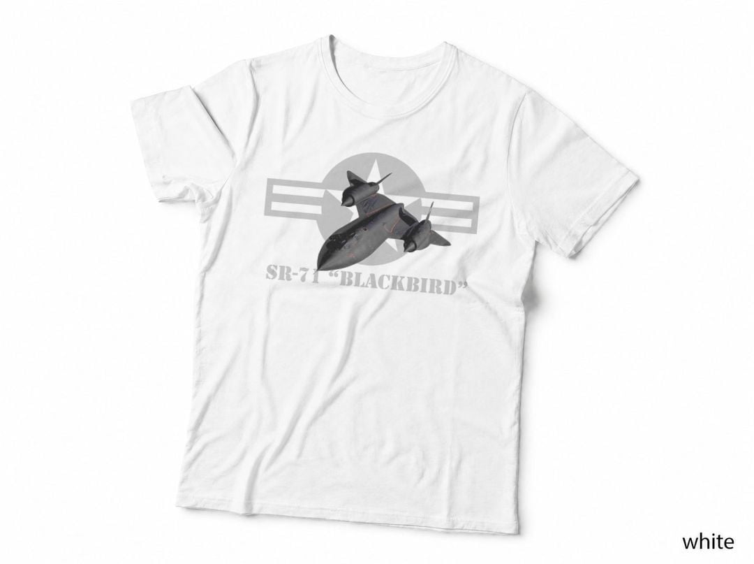 SR-71 Blackbird T-Shirt, Vintage Cold War, Air Force Pilot Tee
