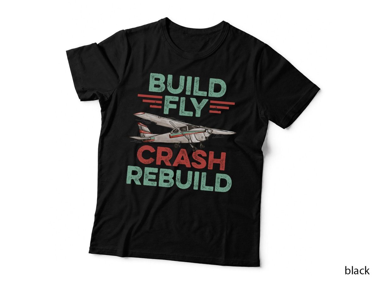 RC Plane Remote Controlled Model T-Shirt, Vintage Aviation Style
