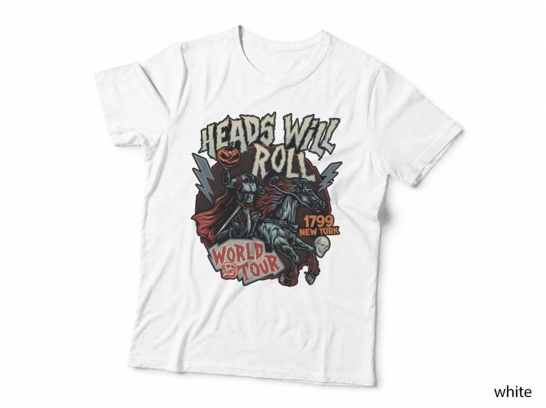 Heads Will Roll Knight Halloween World Tour Horseman T-Shirt