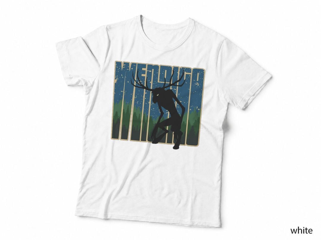 Retro Wendigo - Original Skinwalker Cryptid Spirit Artwork T-Shirt