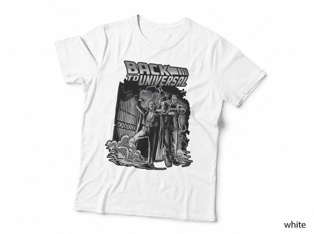 Back to Universal Dracula Frankenstein T-Shirt