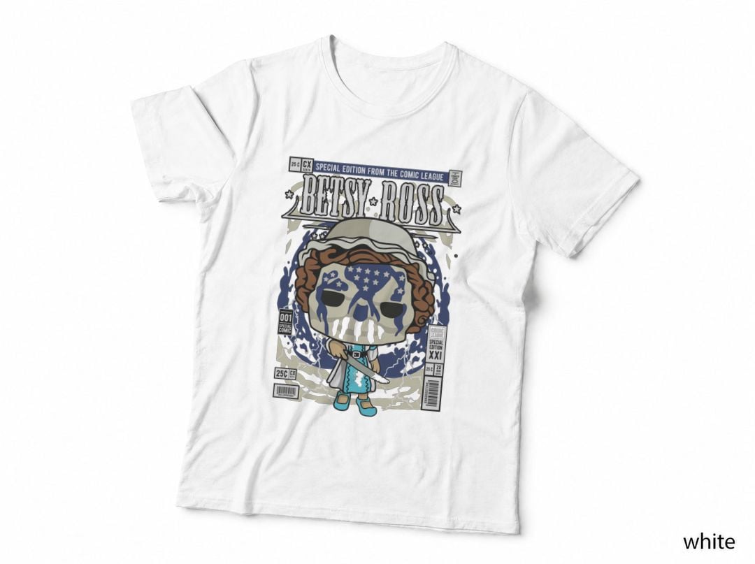 Betsy Ross T-Shirt, Patriotic Americana, 4th July Celebration