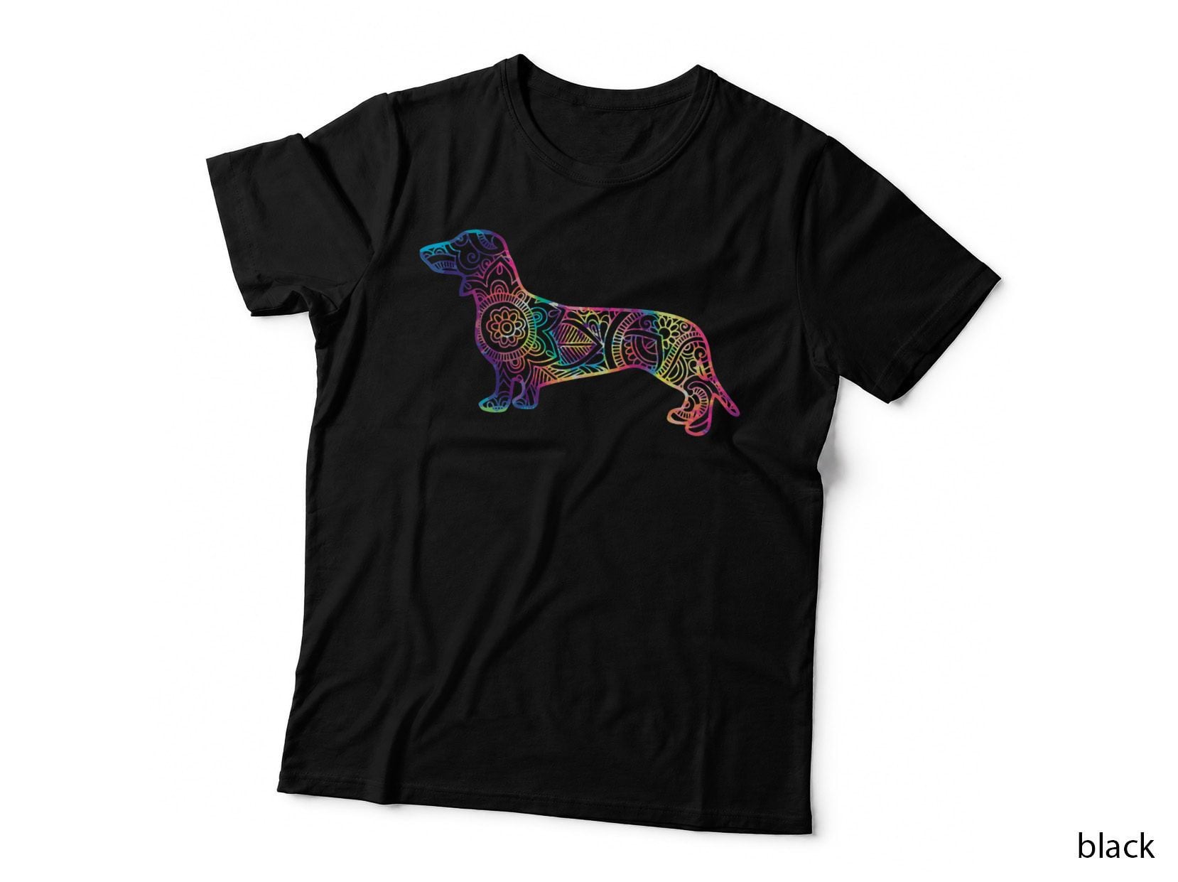 Colorful Weiner Weenie Dachshund T-Shirt, Premium Pet Lover Apparel