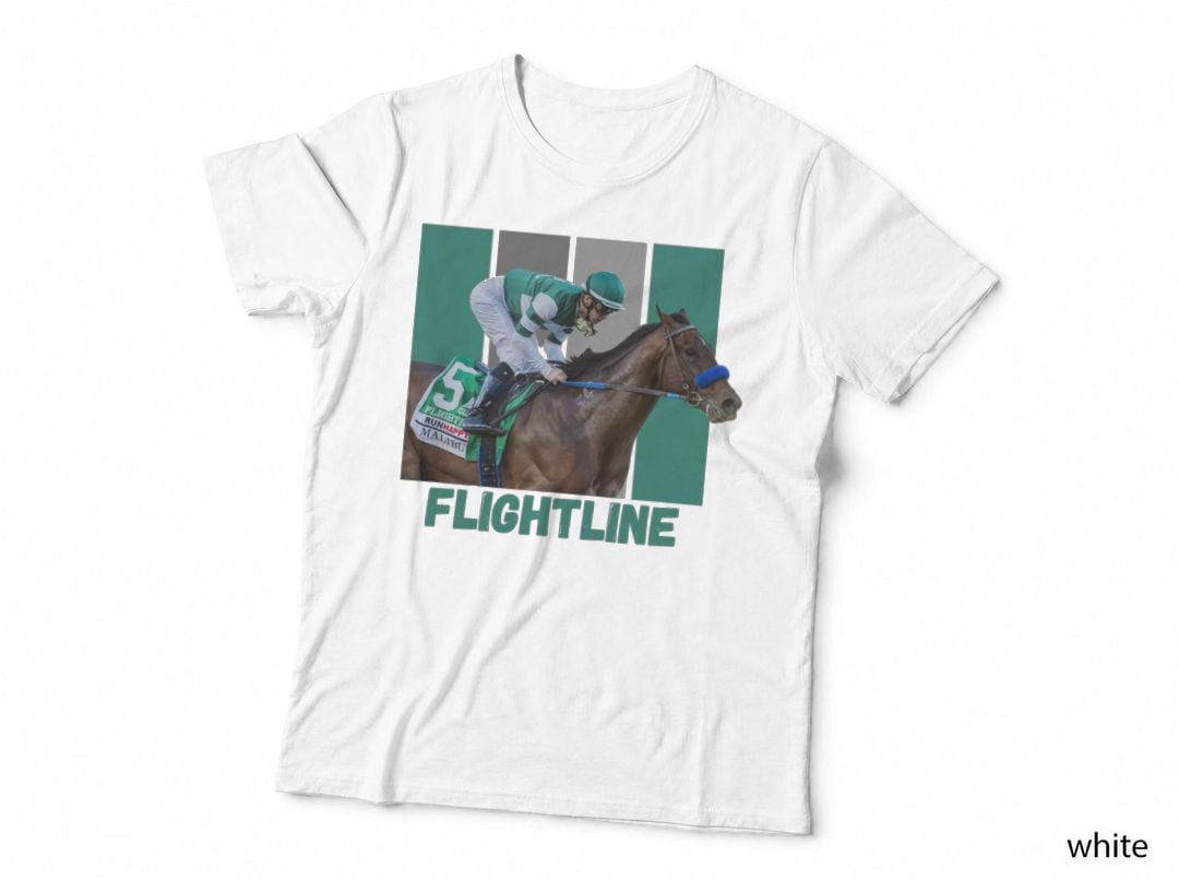 Flightline Shirt, Horse Racing USA Racehorse T-Shirt