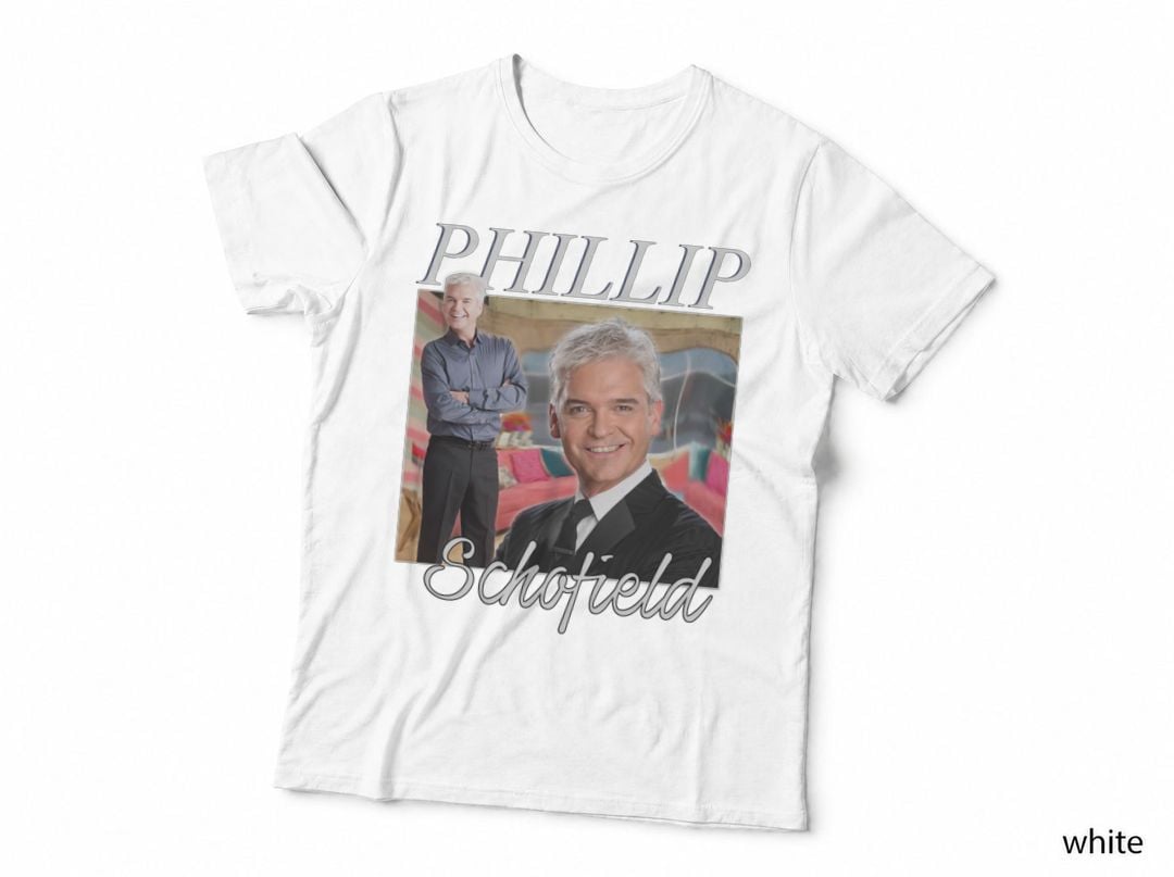 Phillip Schofield T-Shirt, Celebrity Style Icon, TV Host Fan Art