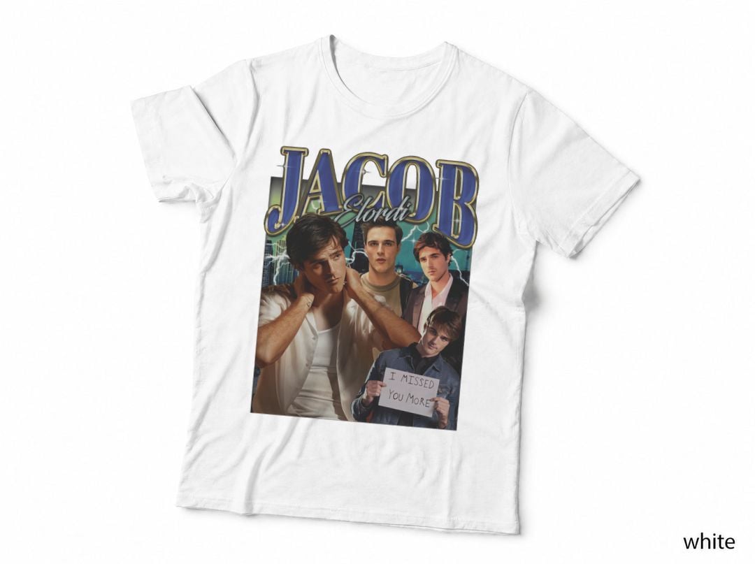 Retro Jacob Elordi T-Shirt, 80s Nostalgia, Teen Drama Fan Art