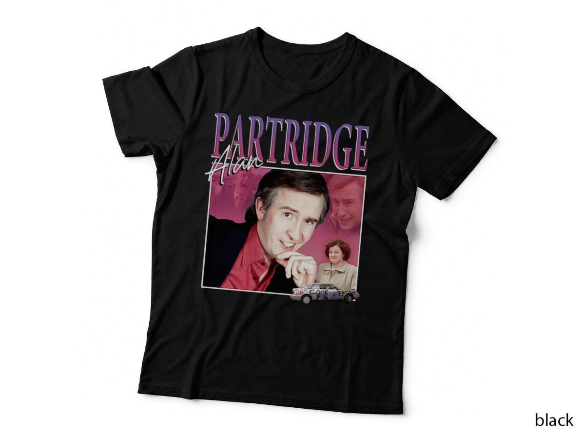 Alan Partridge T-Shirt, 90s Vintage Homage, British Comedy Icon Style