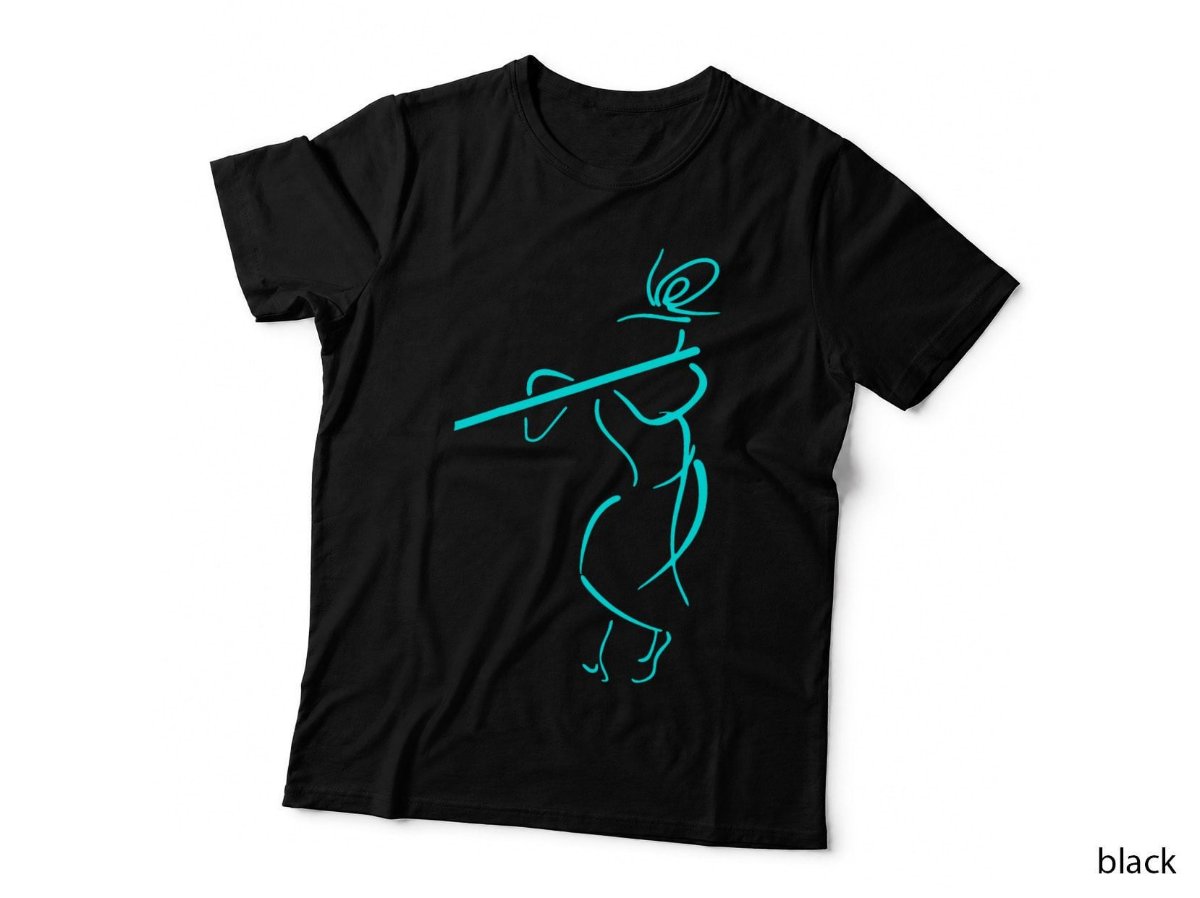 Hare Krishna Flute Art - Krishna Lover Gift T-Shirt