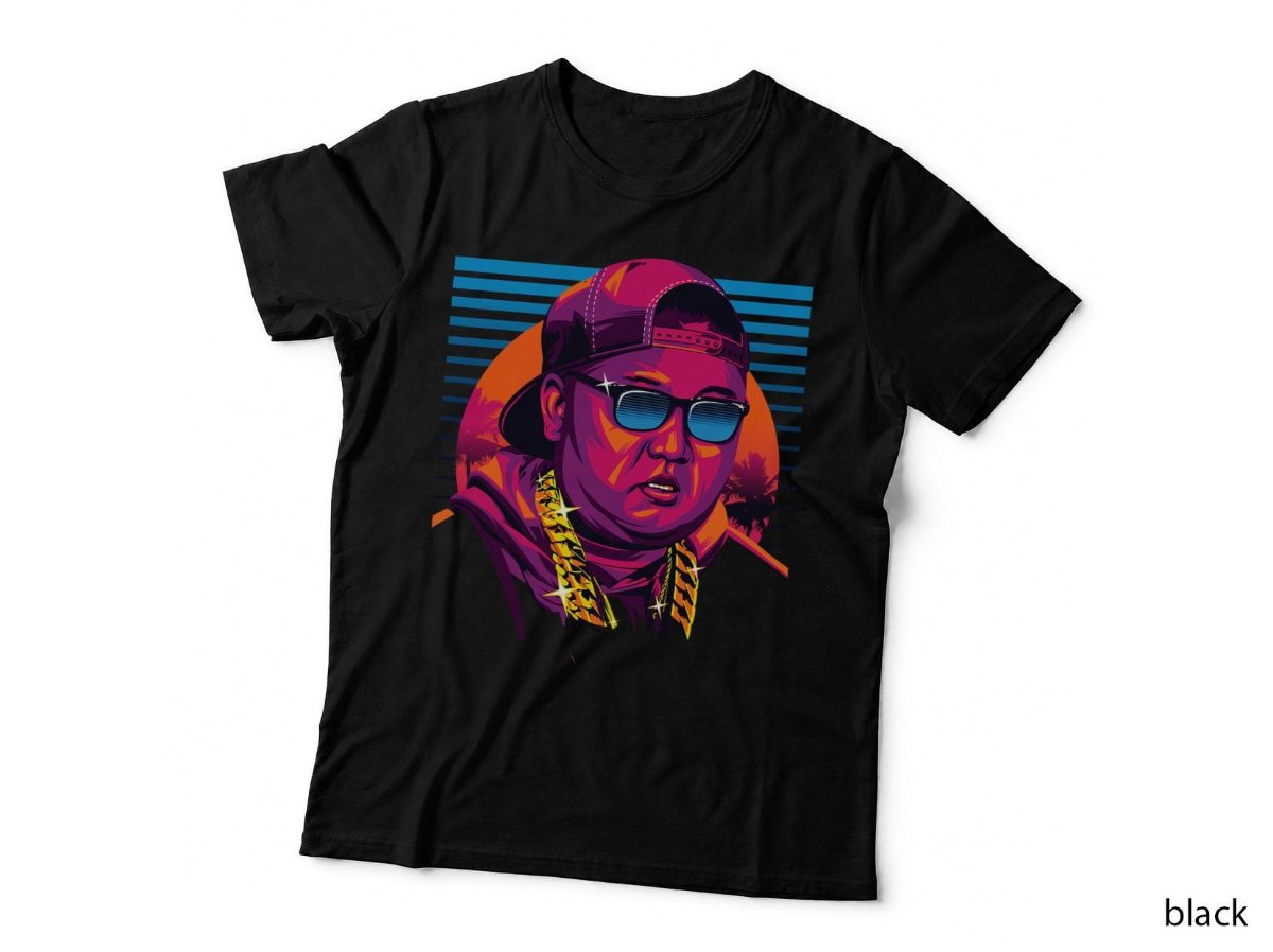 Kim Jong Un North Korea Funny Vintage Art T-Shirt
