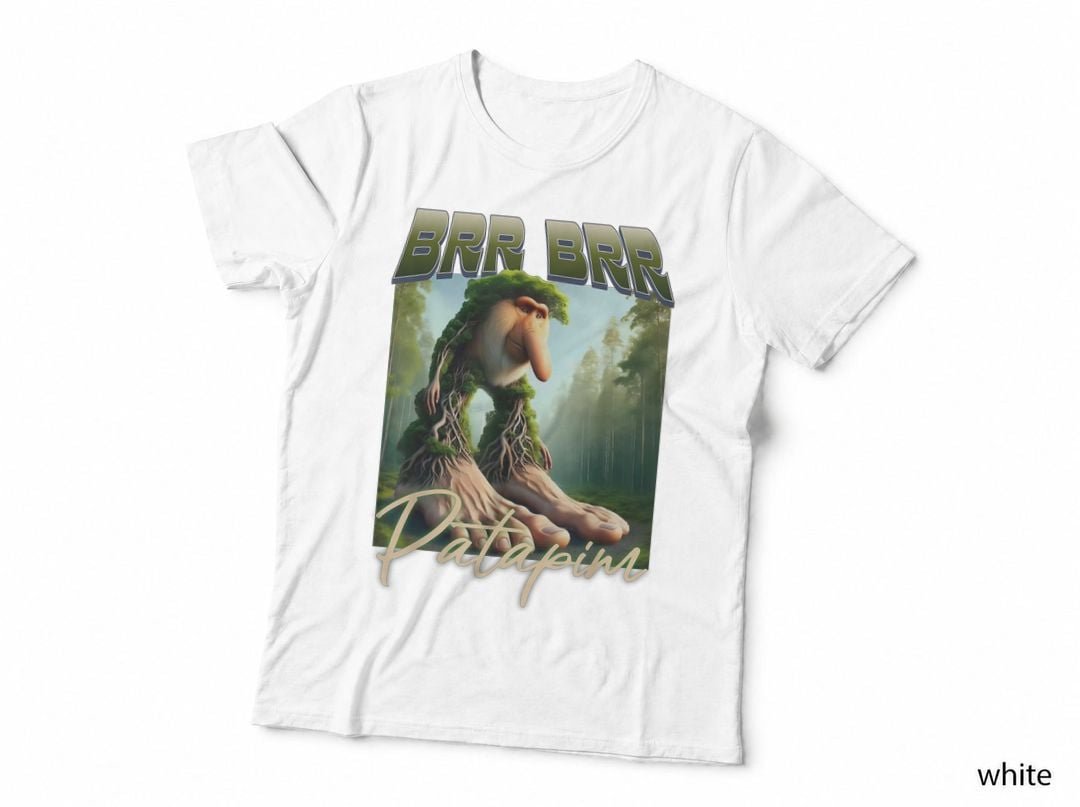 Brr Brr Patapim Italian Brainrot Meme Forest Monkey Bootleg T-Shirt