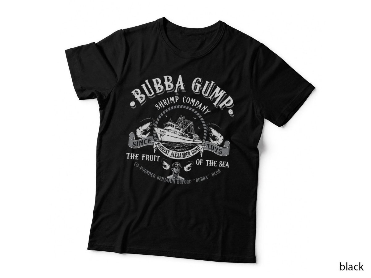 Bubba Gump Shrimp Co T-Shirt, Movie Inspired, Retro 80s Style