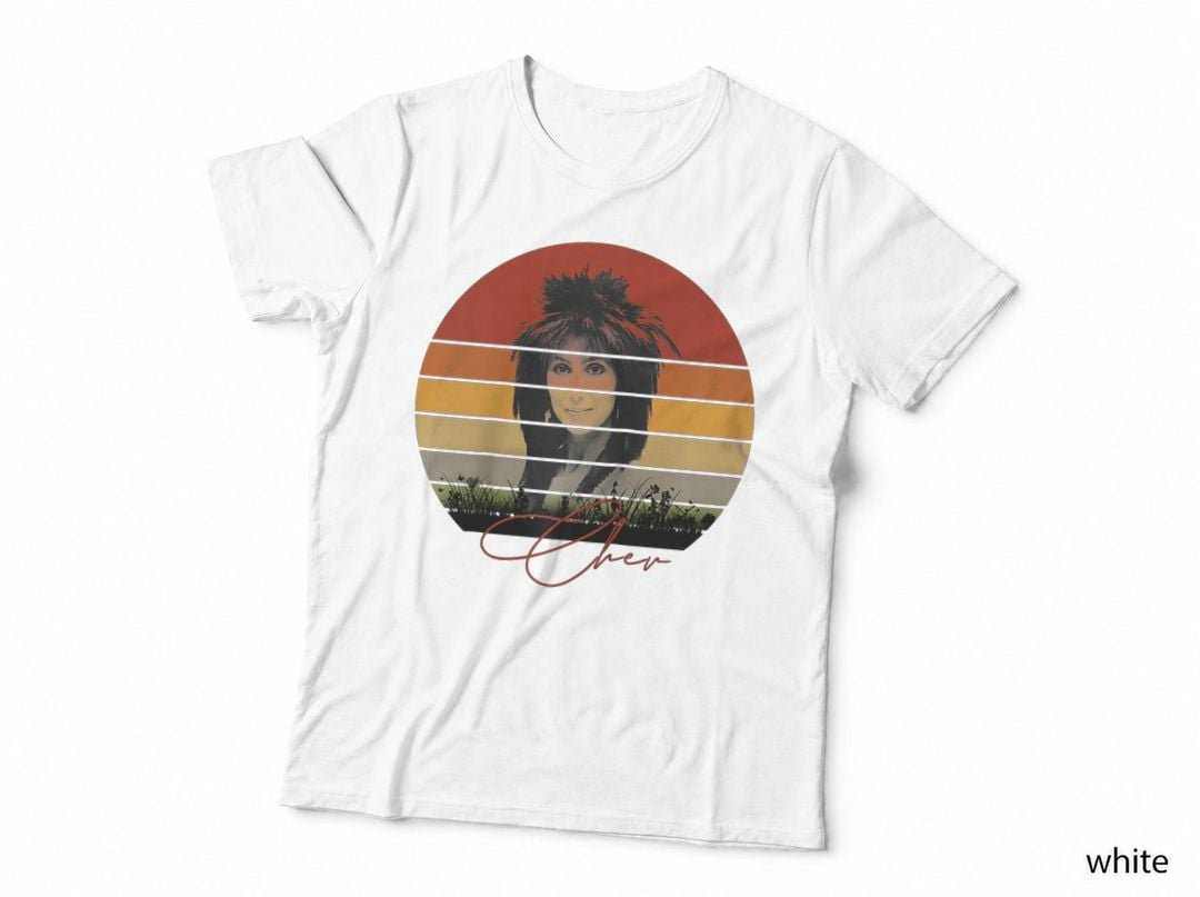 Cher, Retro Sunset Vintage-Chers Music Men T-Shirt