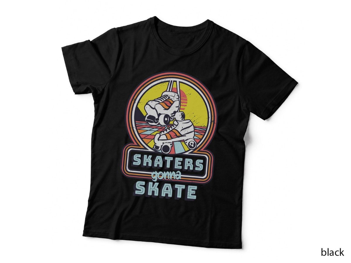 Classic 80s Style 70s Retro Skaters Gonna Skate Retro Disco T-Shirt