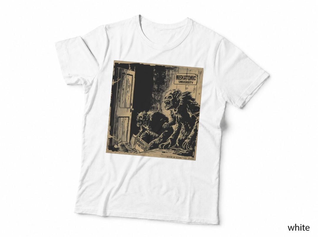 Miskatonic Mutants T-Shirt, Horror Fantasy, Retro Sci-Fi Horror
