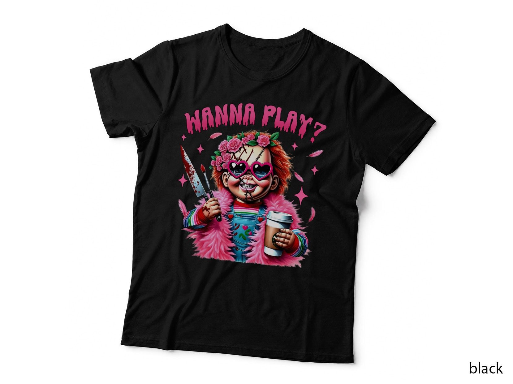 Horror Movie Villain T-Shirt, Halloween Costume, Scary Party Wear