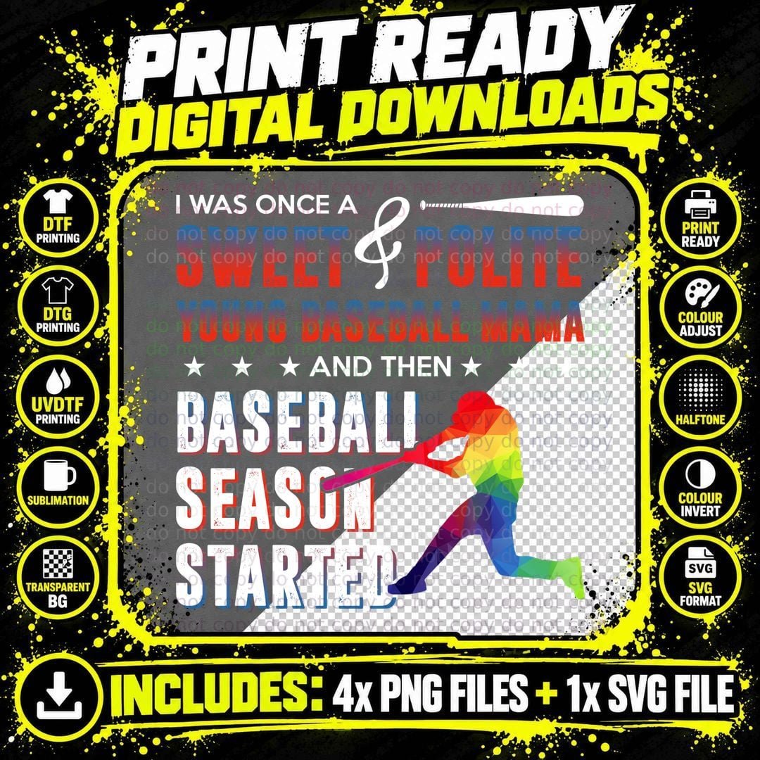 And Then Baseball Season Started Shirt, Stadium Lights Png SVG Digital Bundle