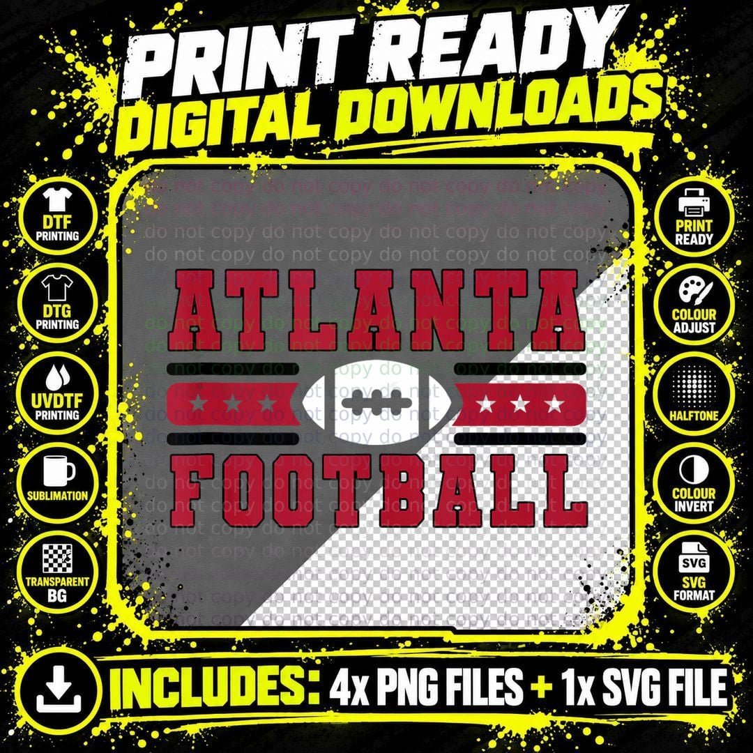 Atlanta Football Hometown Pride Sunday Fandom Gear Tank Png SVG Digital Bundle