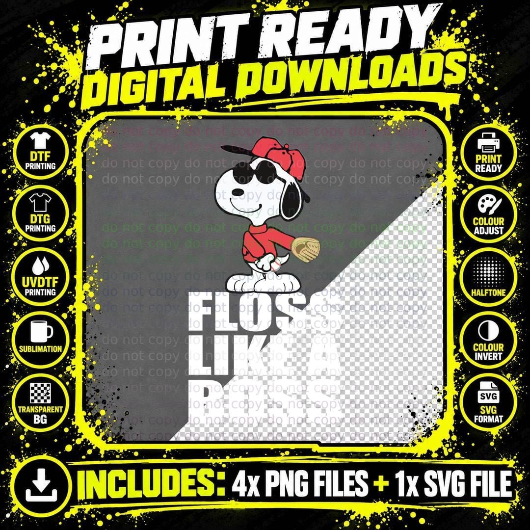 Baseball Floss Like a Boss Shirt, Coach Life Png SVG Digital Bundle
