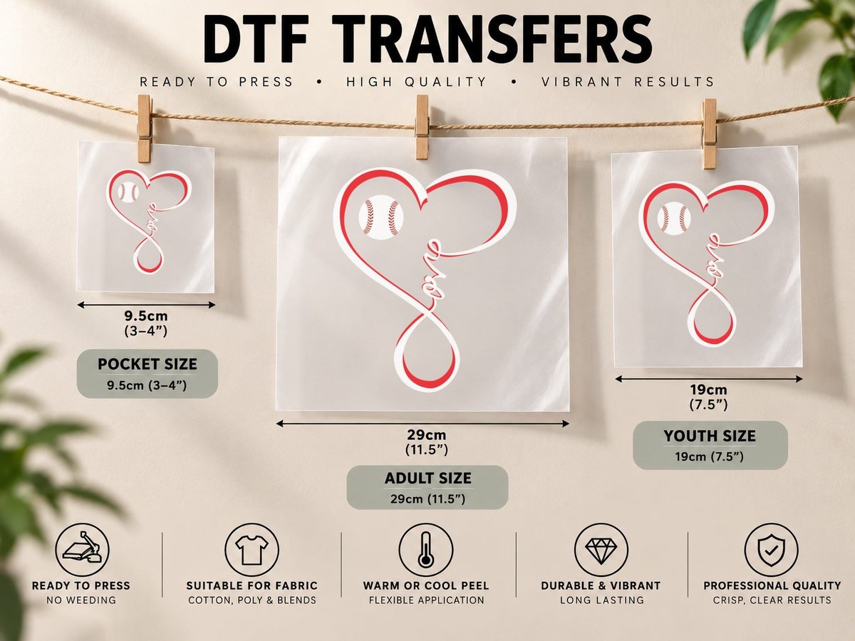 Baseball Love, Pitcher Catcher, Coach Life DTF Transfer Iron On