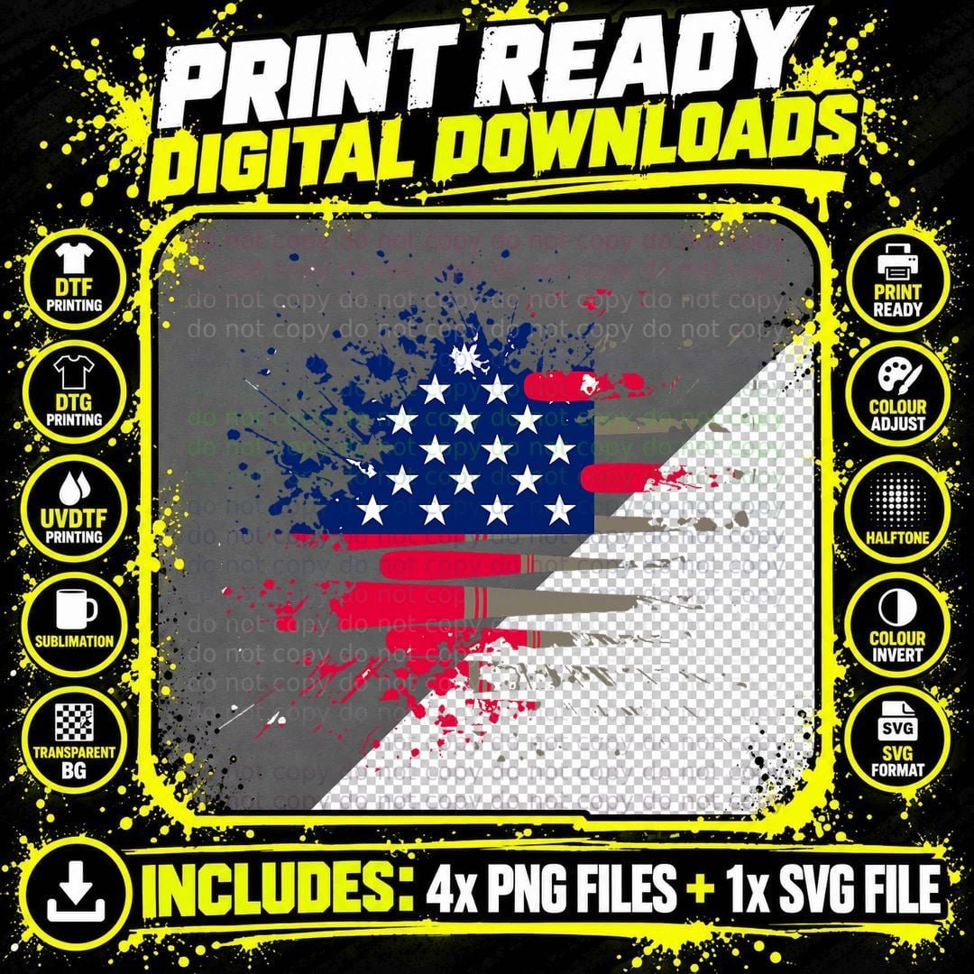 Baseball U.s American Flag T-Shirt T-Shirt Png SVG Digital Bundle