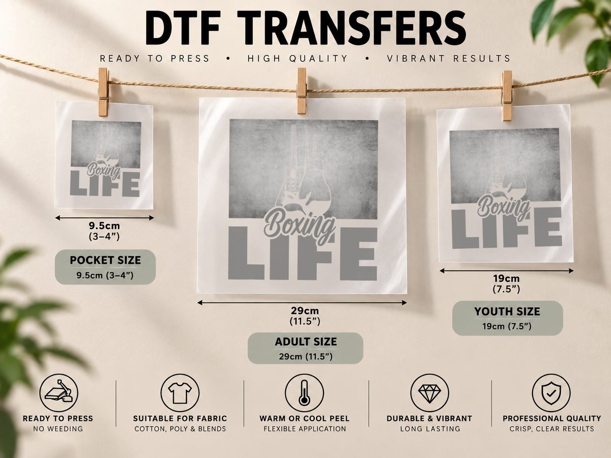 Boxing - Boxing DTF Transfer Iron On