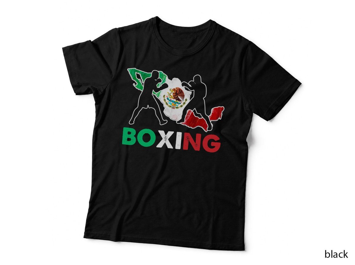 Boxing Mexican Boxers Mexico Flag T-Shirt