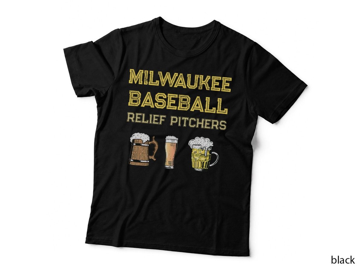 Classic Milwaukee Baseball & Beer Fan Retro Wisconsin T-Shirt
