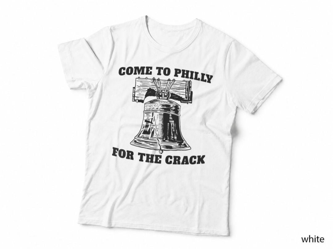Come to Philly for the Crack Raglan Baseball Tee