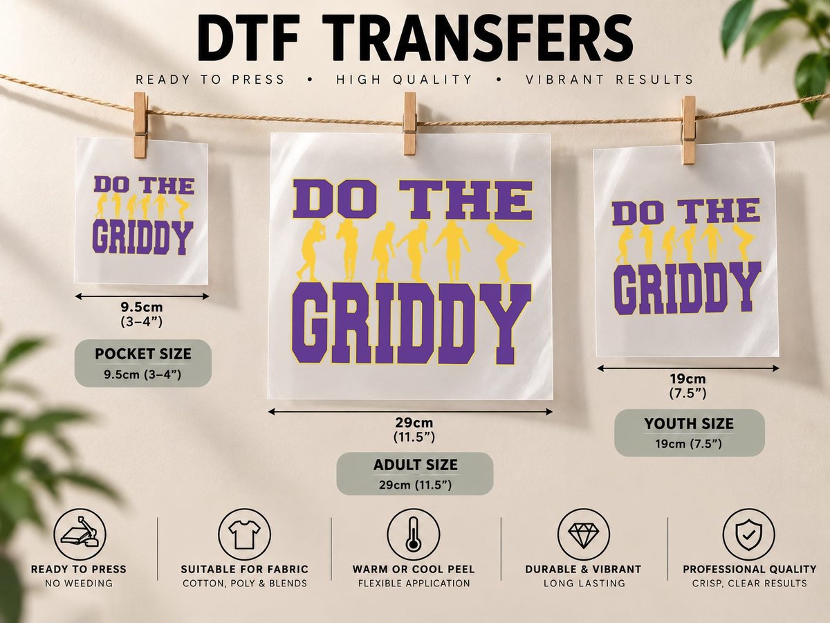 Do the Griddy - Griddy Dance Football Copy DTF Transfer Iron On