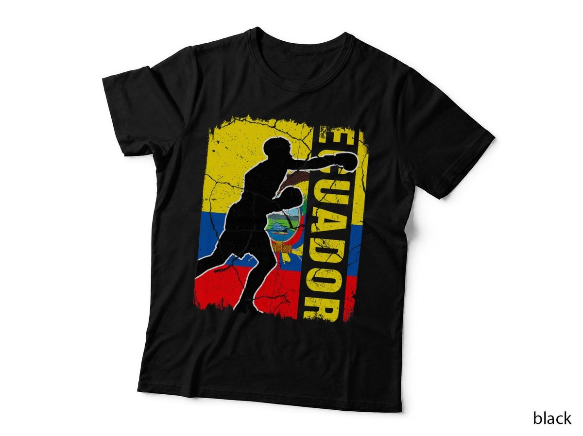 Ecuadorian Boxing Team Ecuador Flag Boxing Gloves T-Shirt