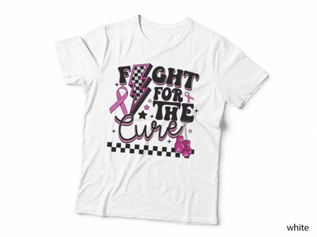 Fight for the Cure Breast Cancer Boxing Warrior Pink Ribbon T-Shirt