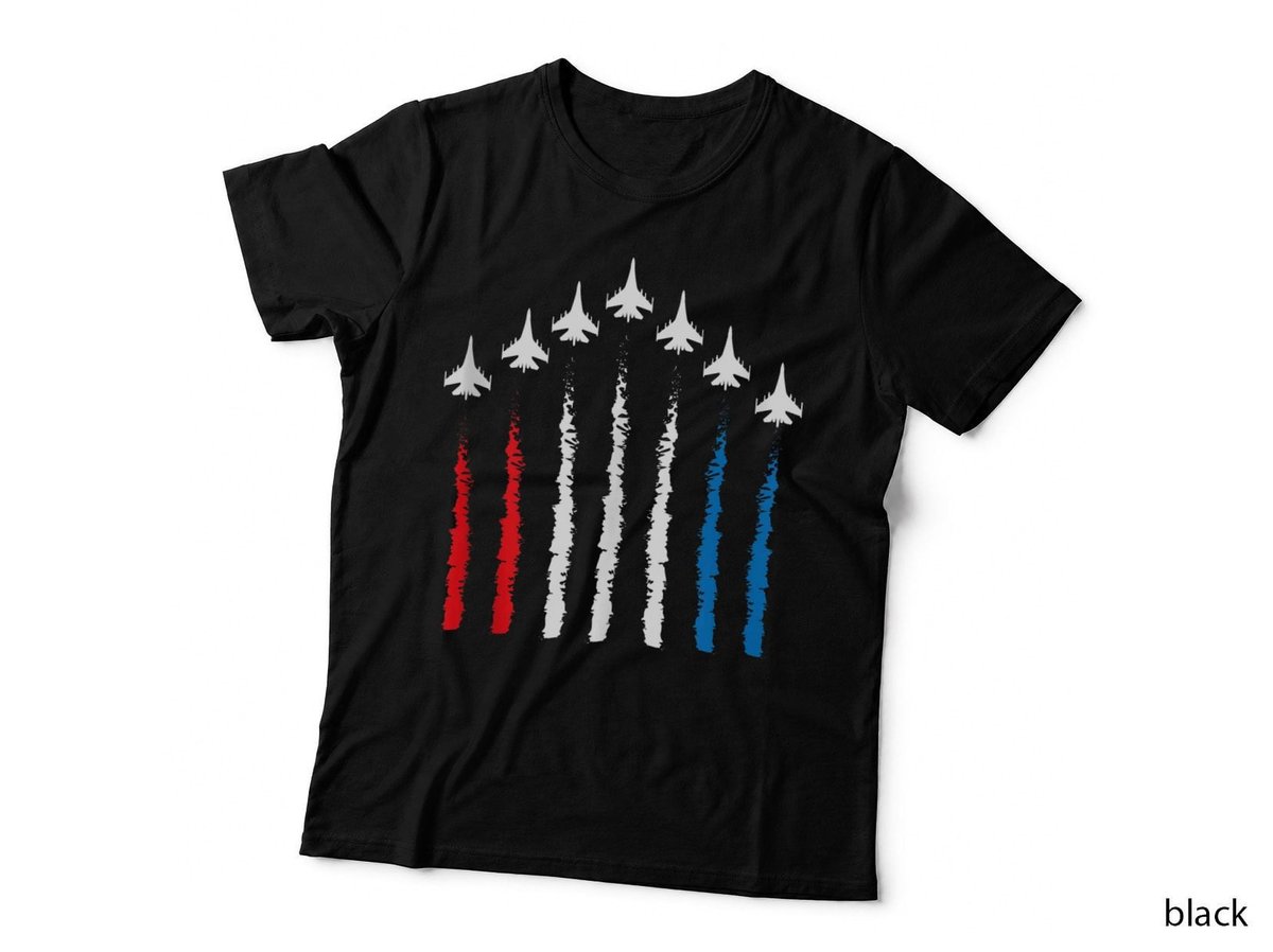 Fighter Jets Red White Blue 4th July American Flag Tank Top