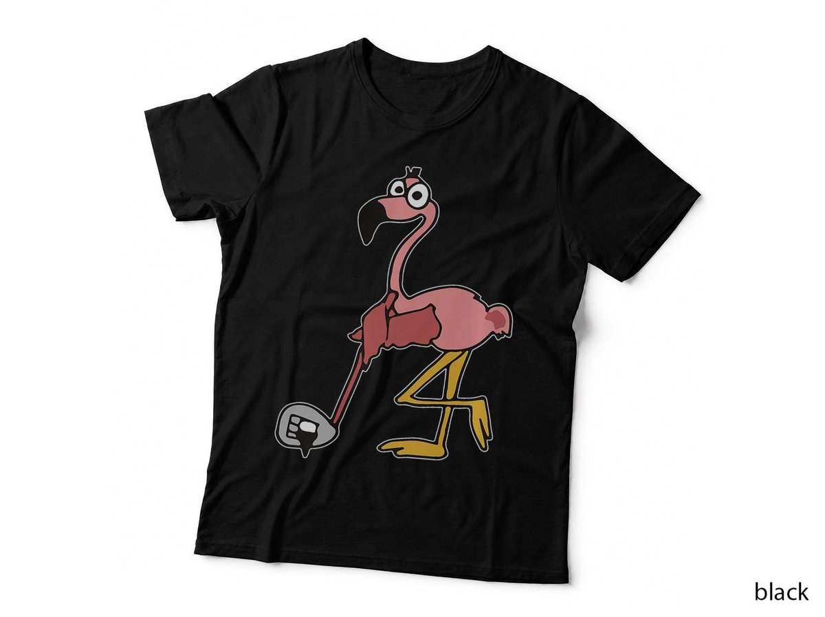 Flamingo Play Golf Pink Flamingo Lover T-Shirt