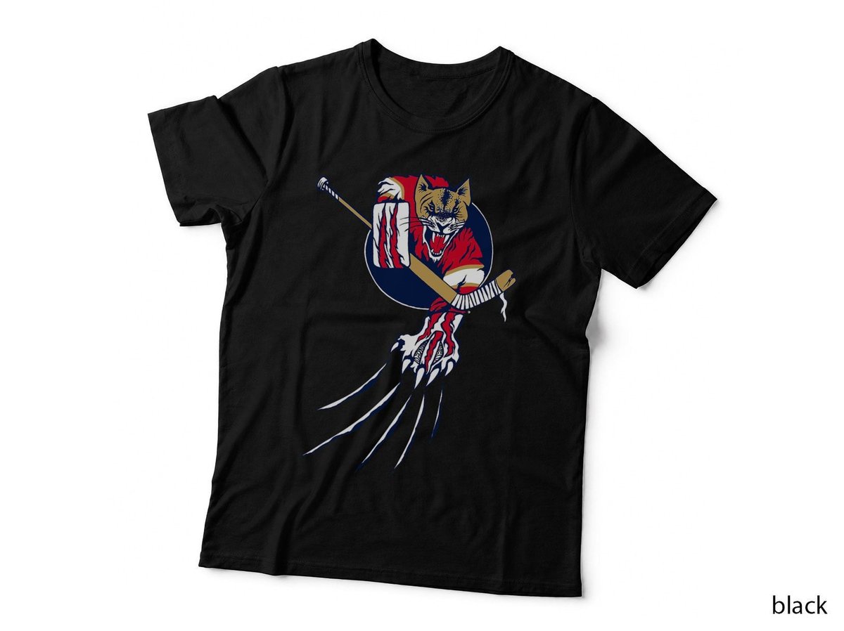 Florida Hockey Player Goalie Beast Ice Panther Cat Cougar T-Shirt