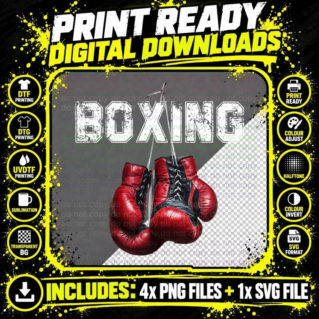 Funny Boxing - I Love Boxing Tshirt T-Shirt Png SVG Digital Bundle