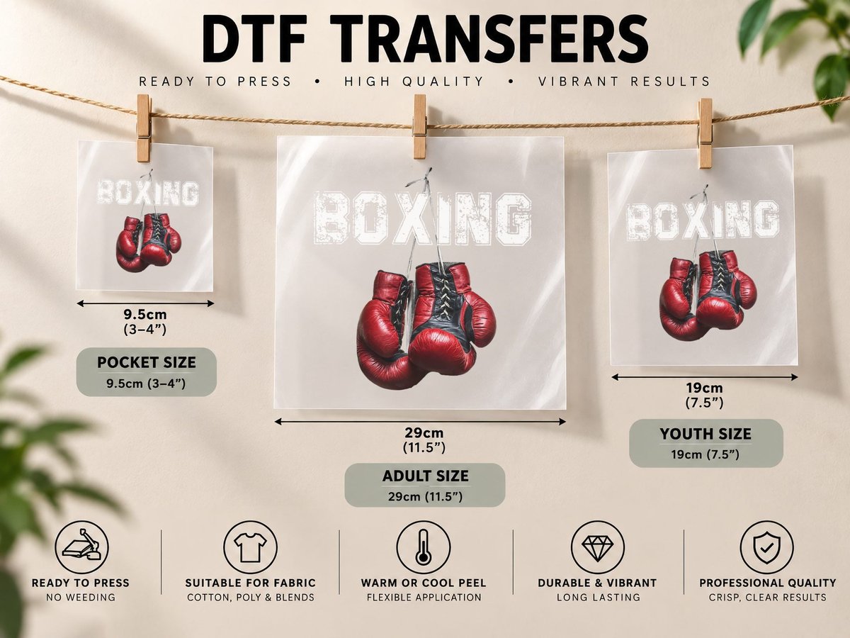 Funny Boxing - I Love Boxing DTF Transfer Iron On