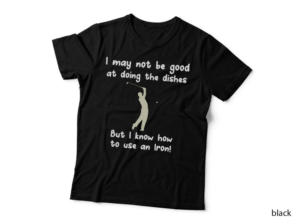 Funny Golf Gag Fun Vintage Golfing Iron Pun Joke Golfer T-Shirt