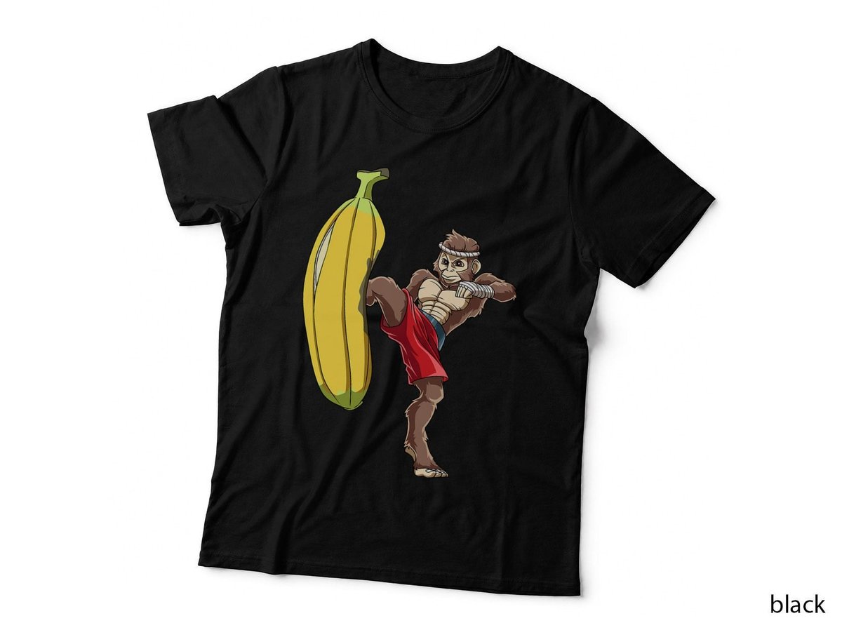 Funny Muay Thai Monkey - Thai Boxing Ape T-Shirt