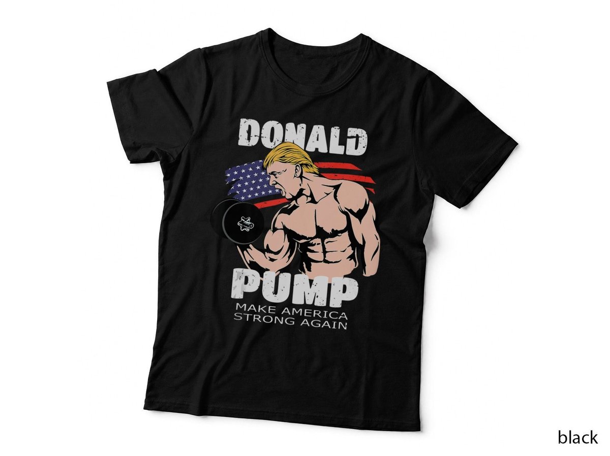 Funny Trump Gym Gift Donald Pump Muscle Weigh Lifting Tank Top