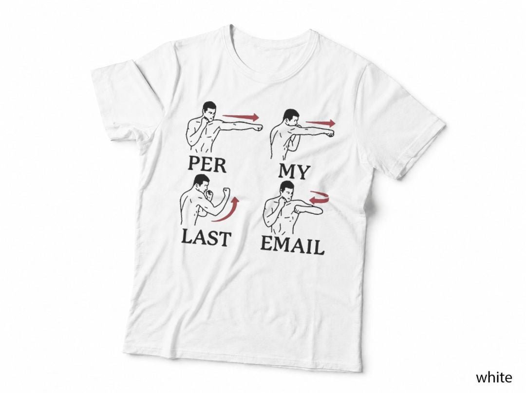 Funny per My Last Email Boxing Style Mans Boys T-Shirt