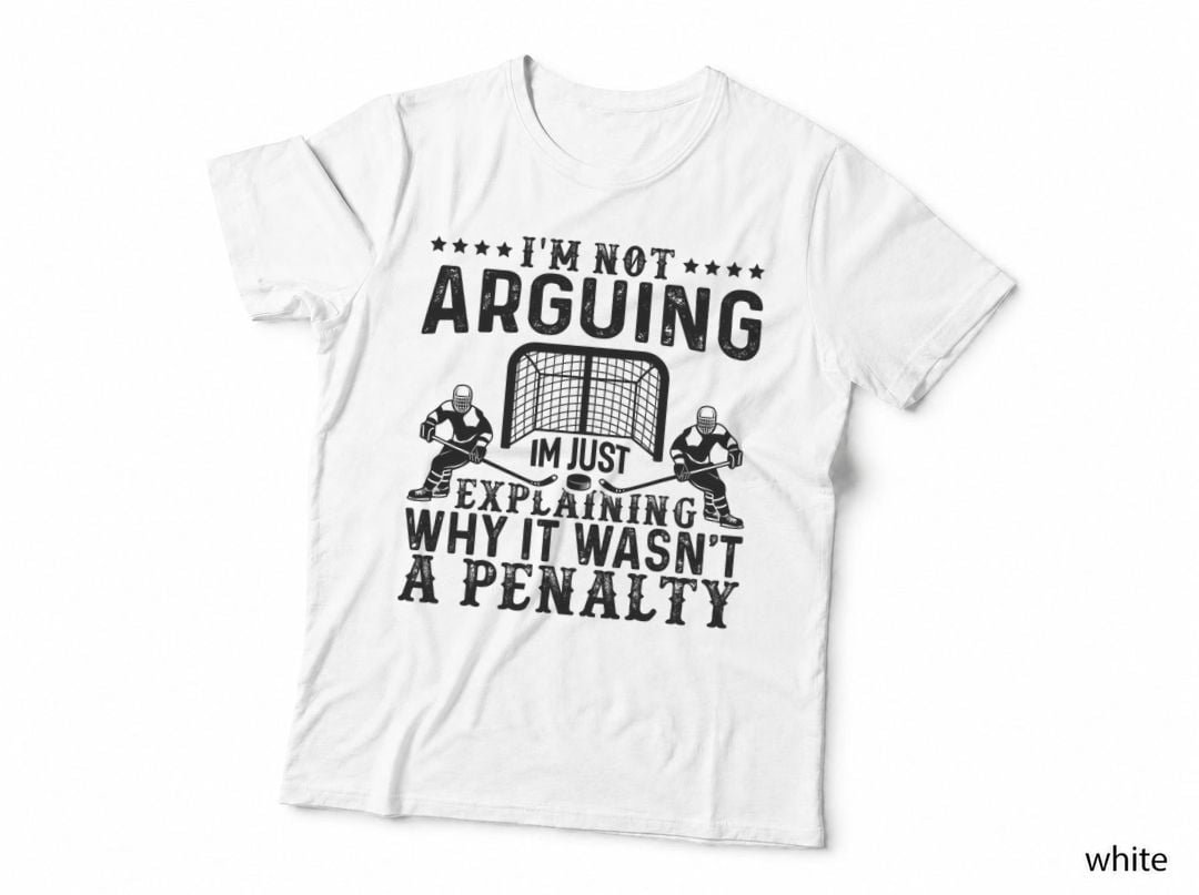 Hockey Player Arguing Gift Funny Hockey T-Shirt Copy