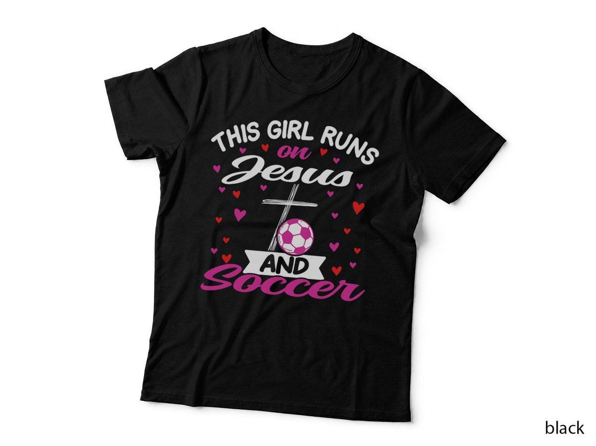 Jesus and Soccer Girl T-Shirt