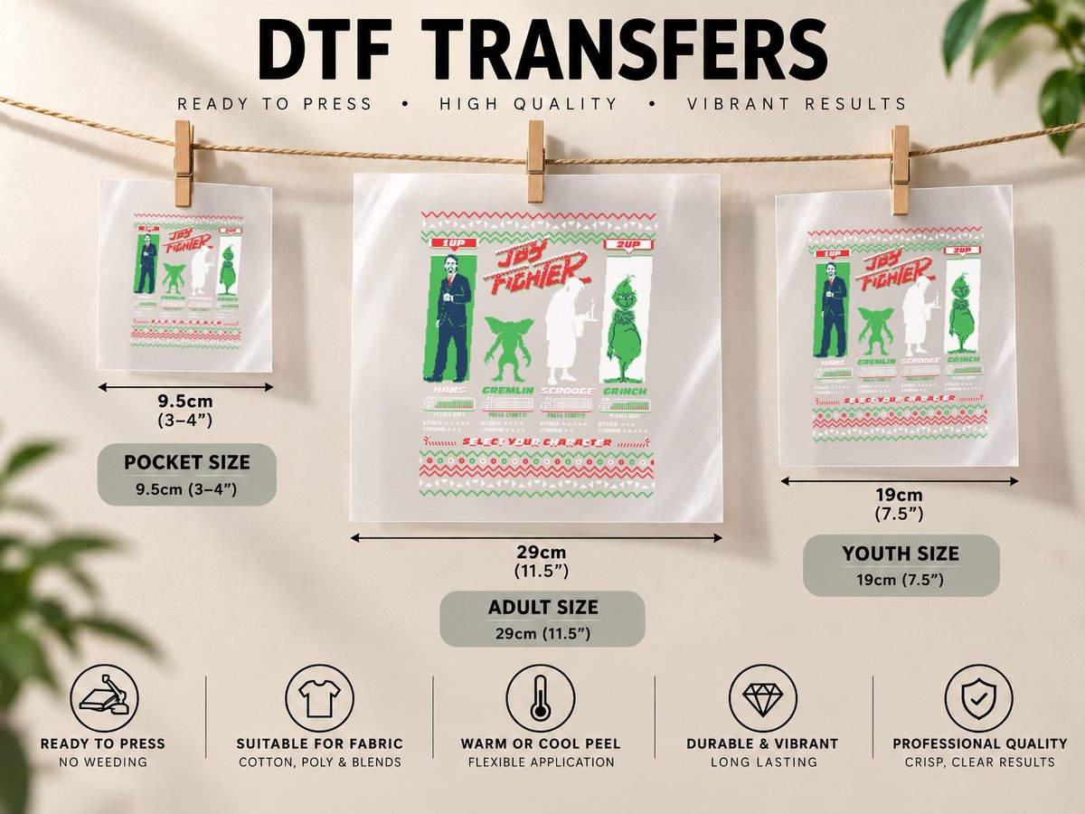 Joy Fighter Crewneck DTF Transfer Iron On
