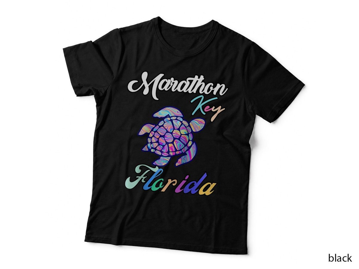 Marathon Key Florida Sea Turtle Family Vacation Summer Trip Raglan Baseball Tee