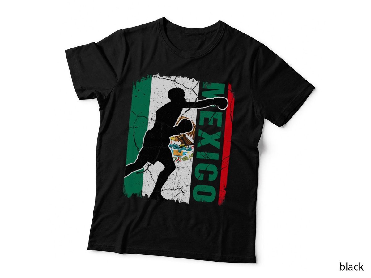 Mexican Boxing Team Mexico Flag Boxing Gloves T-Shirt