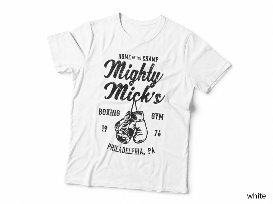 Mighty Mick's Boxing Gym Vintage Philly Sports T Shirt Black Copy