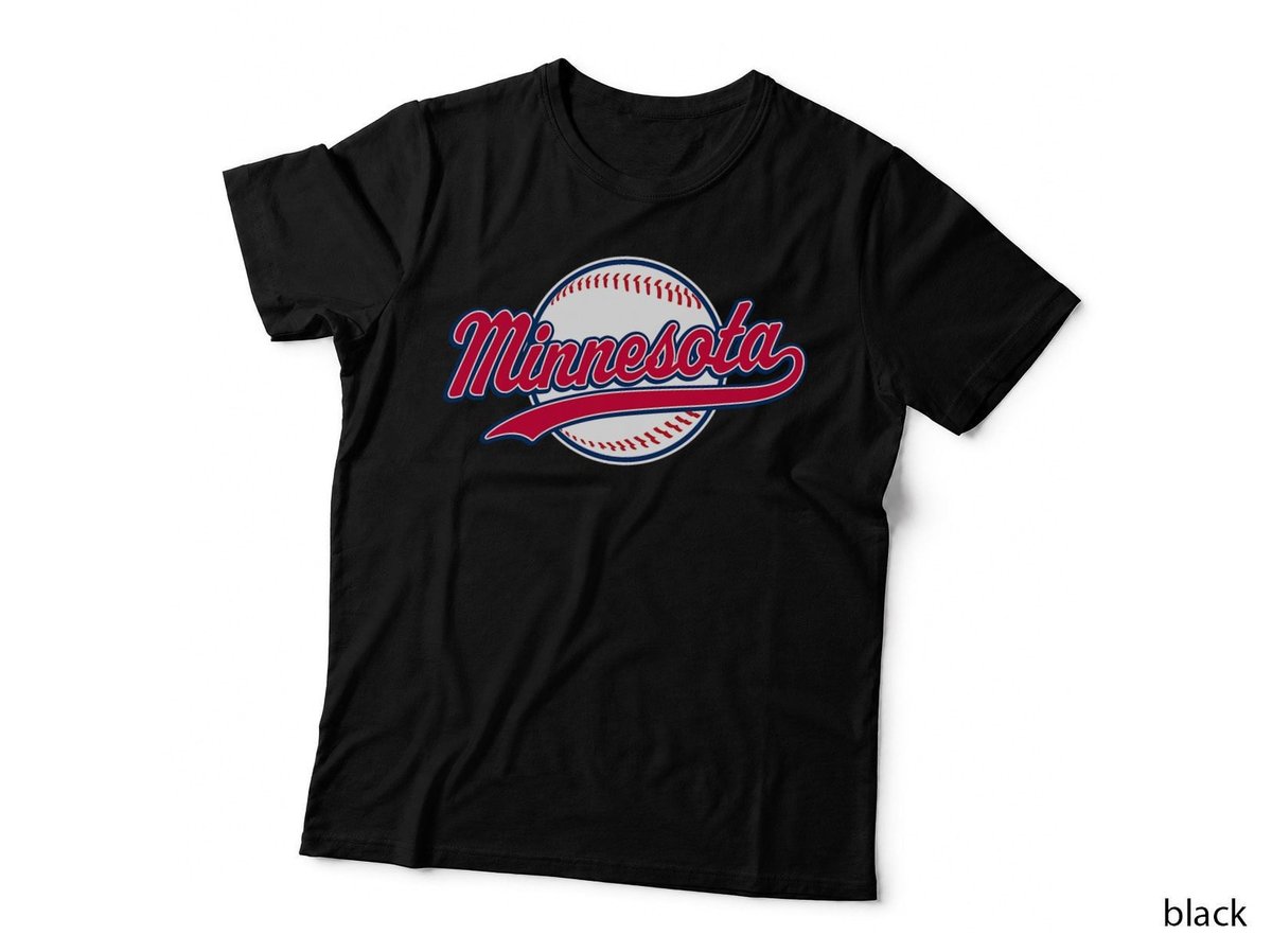 Minnesota Tee Vintage Baseball Throwback Retro Design T-Shirt