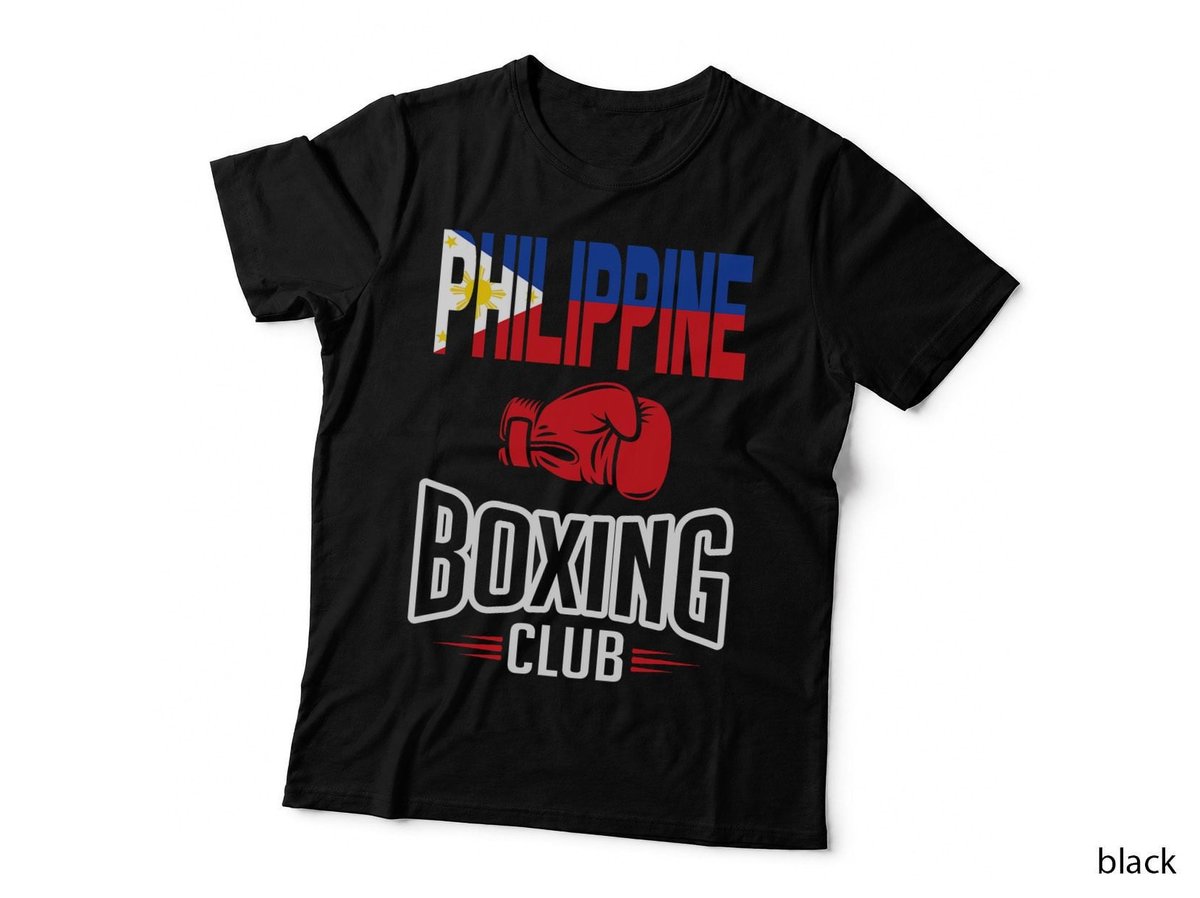 Philippine Flag Boxing Club Filipino Pinoy T-Shirt