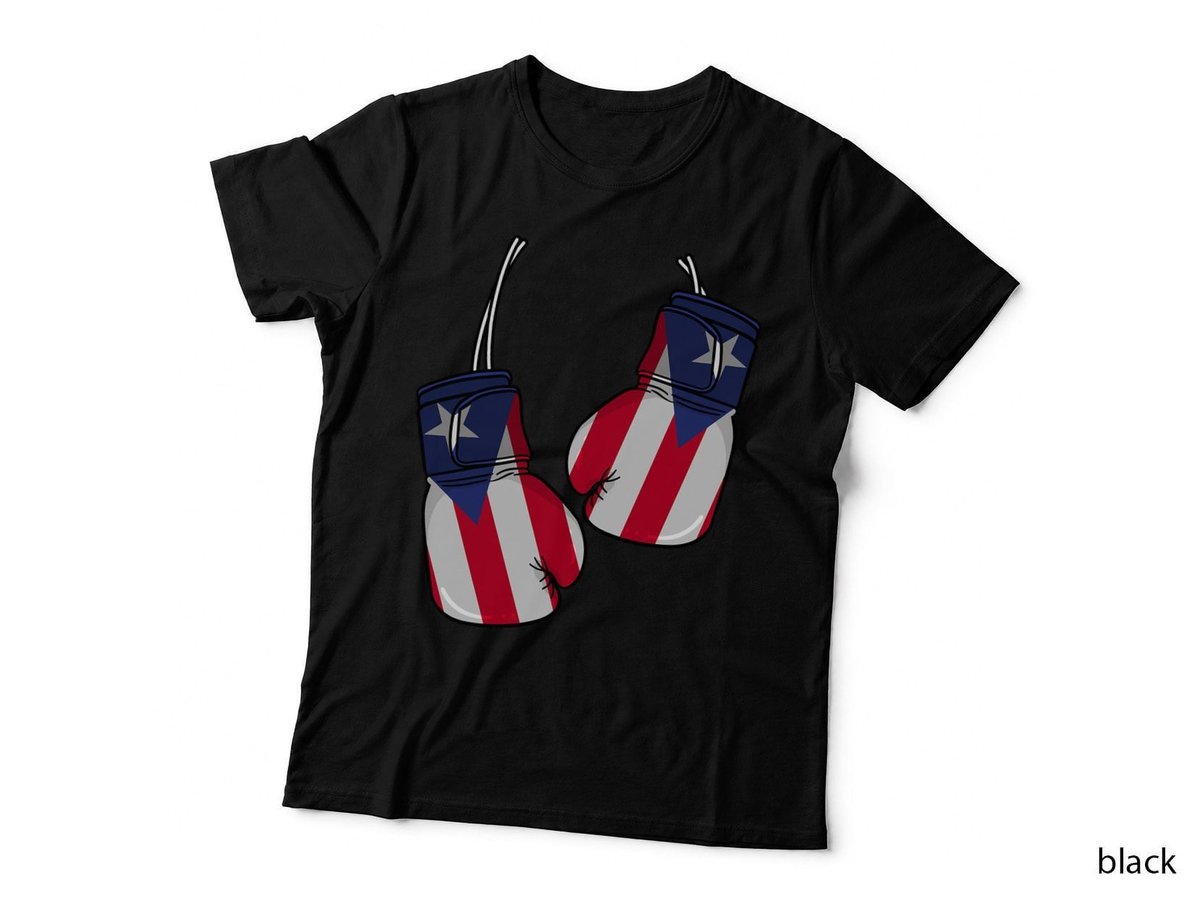 Puerto Rico Flag Boxing Gloves Boxer Boricua Patriotism T-Shirt