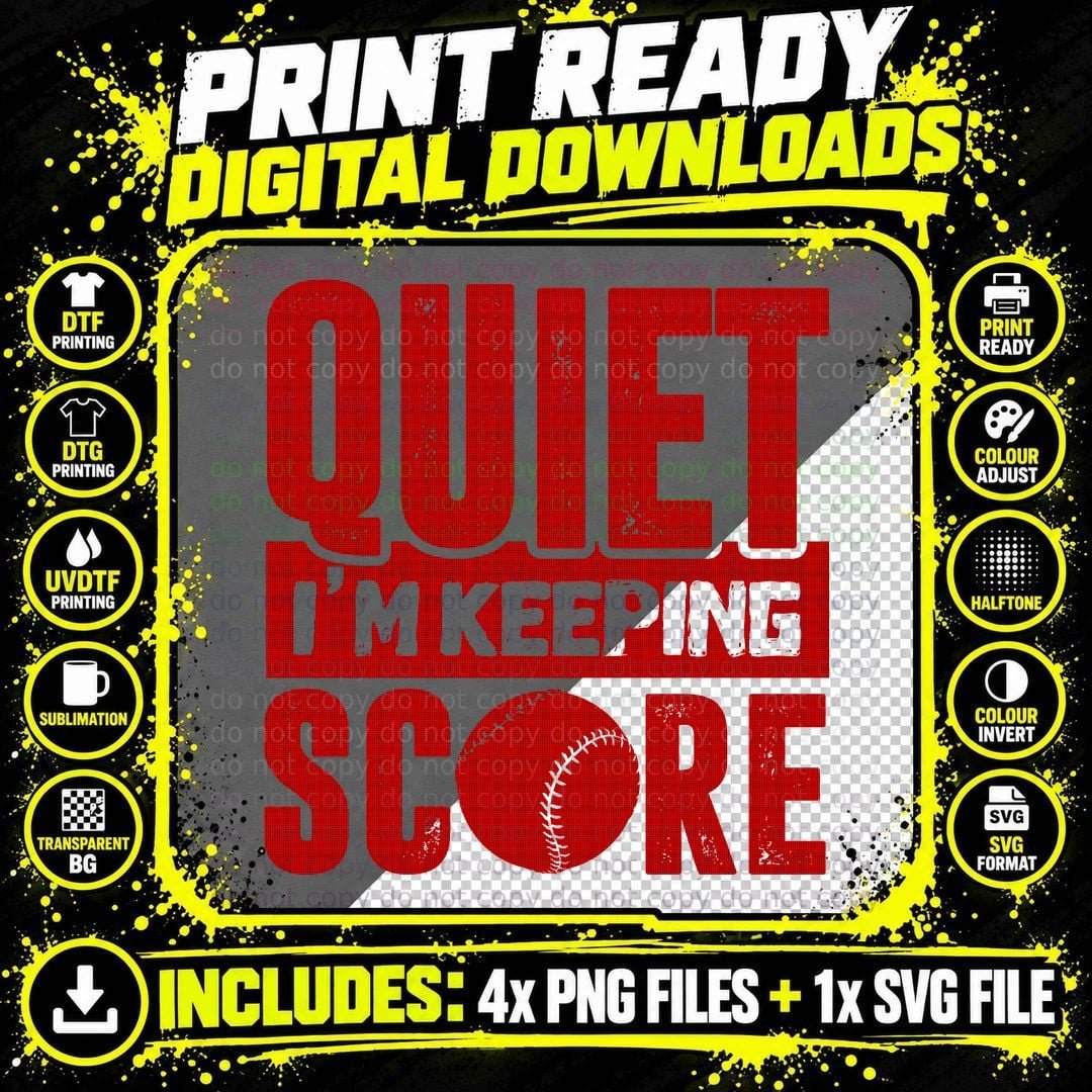 Quiet I M Keeping Score Shirt, Diamond Field, Coach Life Png SVG Digital Bundle